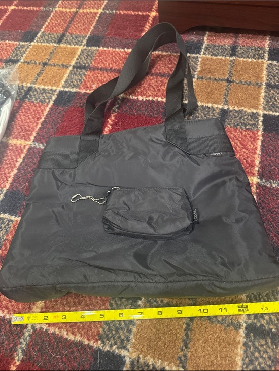 Esprit Handbags - 2 piece Black Nylon Tote Bag with Removable Pouch by esprit